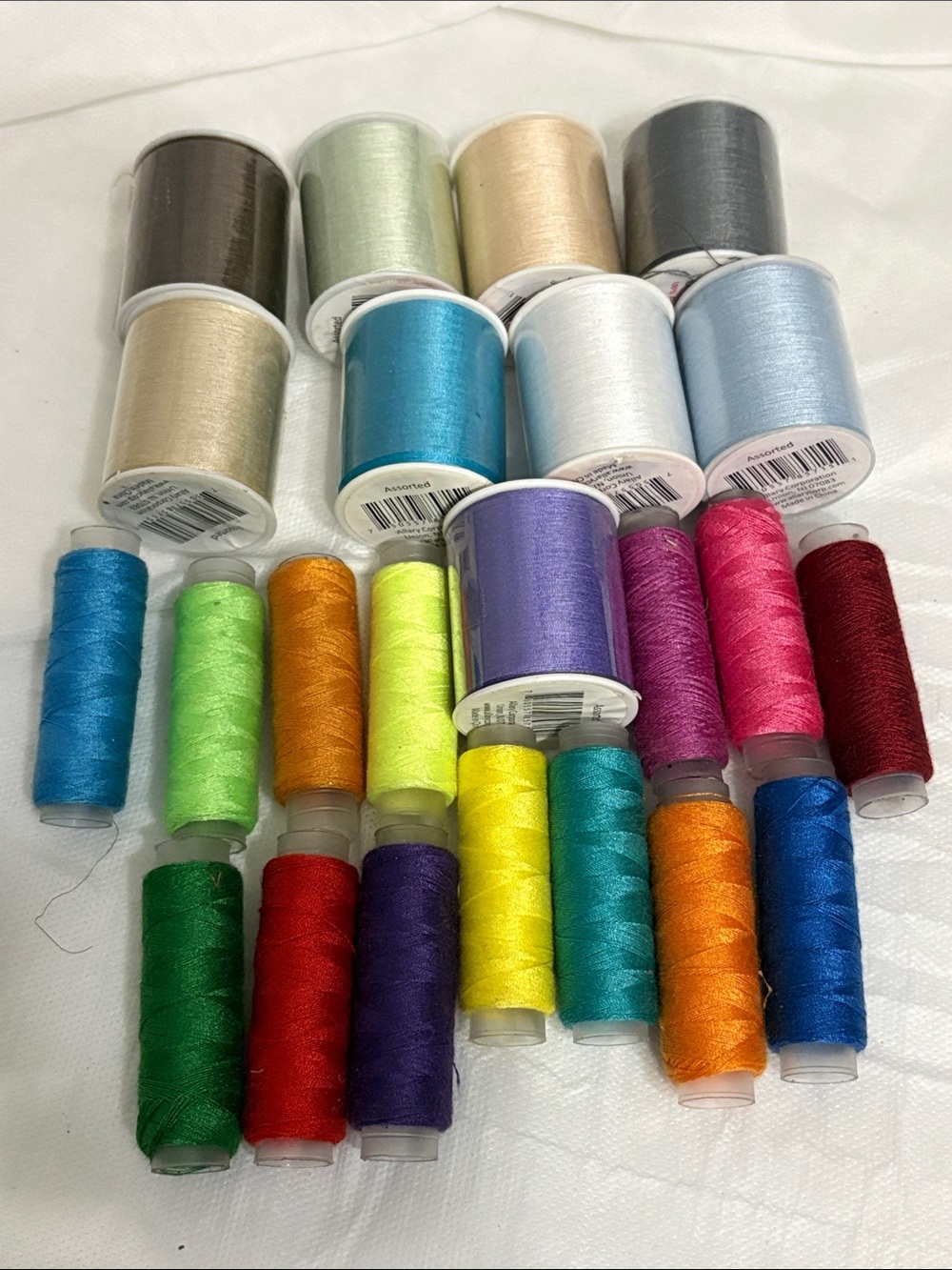 Multicolor Sewing Thread Spool bundle of 23